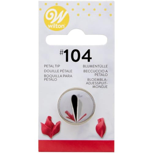 Wilton Spuitmondje #104 Petal RVS Spuitmond voor Taartdecoratie