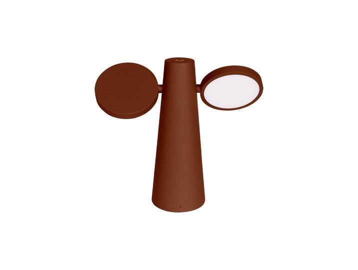 Fermob - Lampe extérieur sans fil rechargeable Oto - Rouge - Aluminium - Designer Studio Fermob