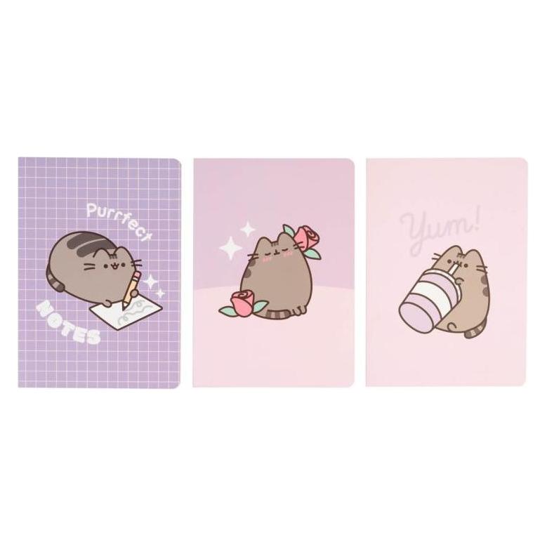 PUSHEEN - Pack de 3 Notebooks - Format A5 (A5, Kein Einband) (PCA5009)