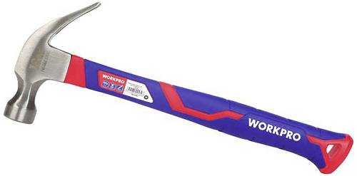 WorkPro WP241009 Klauenhammer ergonomischer Griff, hart 225g 1St.