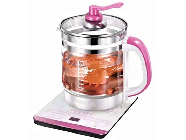 Wasserkocher, Multifunktions-Kochen for Tee, Suppe, Blumen-Teekanne(D,Onecolor)