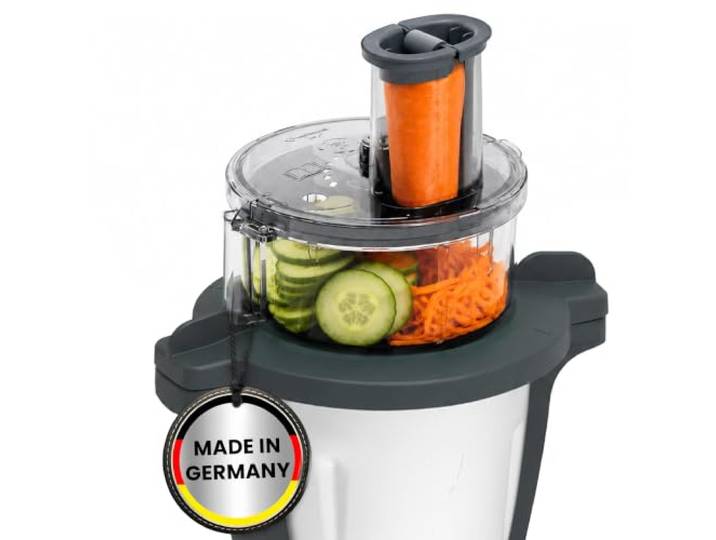 Wundermix - WunderSlicer® Gemüseschneider für Monsieur Cuisine Für Gemüse & Obst schneiden/raspeln, Zubehör für Monsieur Cuisine Smart, Connect & Trend, Made in Germany