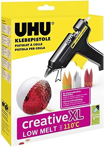 UHU creative XL LOW MELT 110°C Heißklebepistole schwarz