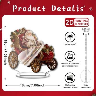 Uplift Picks Bohemian Acrylic Christmas Desktop Decoration For Warm Festive Room Styling Gifts j