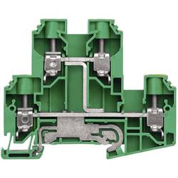 Weidmüller 1415470000 Doppelstock-Schutzleiterklemme 9.90 mm Schrauben Grün, Gelb 50 St. Package