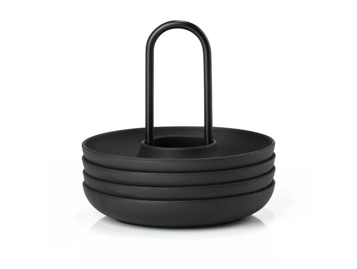 Zone Denmark Coquetiers avec support Singles, lot de 4 Black