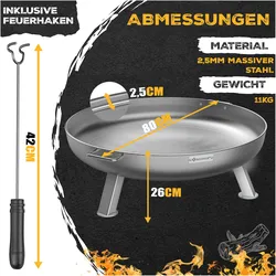 Kesser, Feuerschale, Feuerschale (80 cm)
