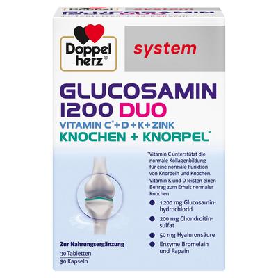 Doppelherz Glucosamin 1200 Duo system Kombipackung 60 St