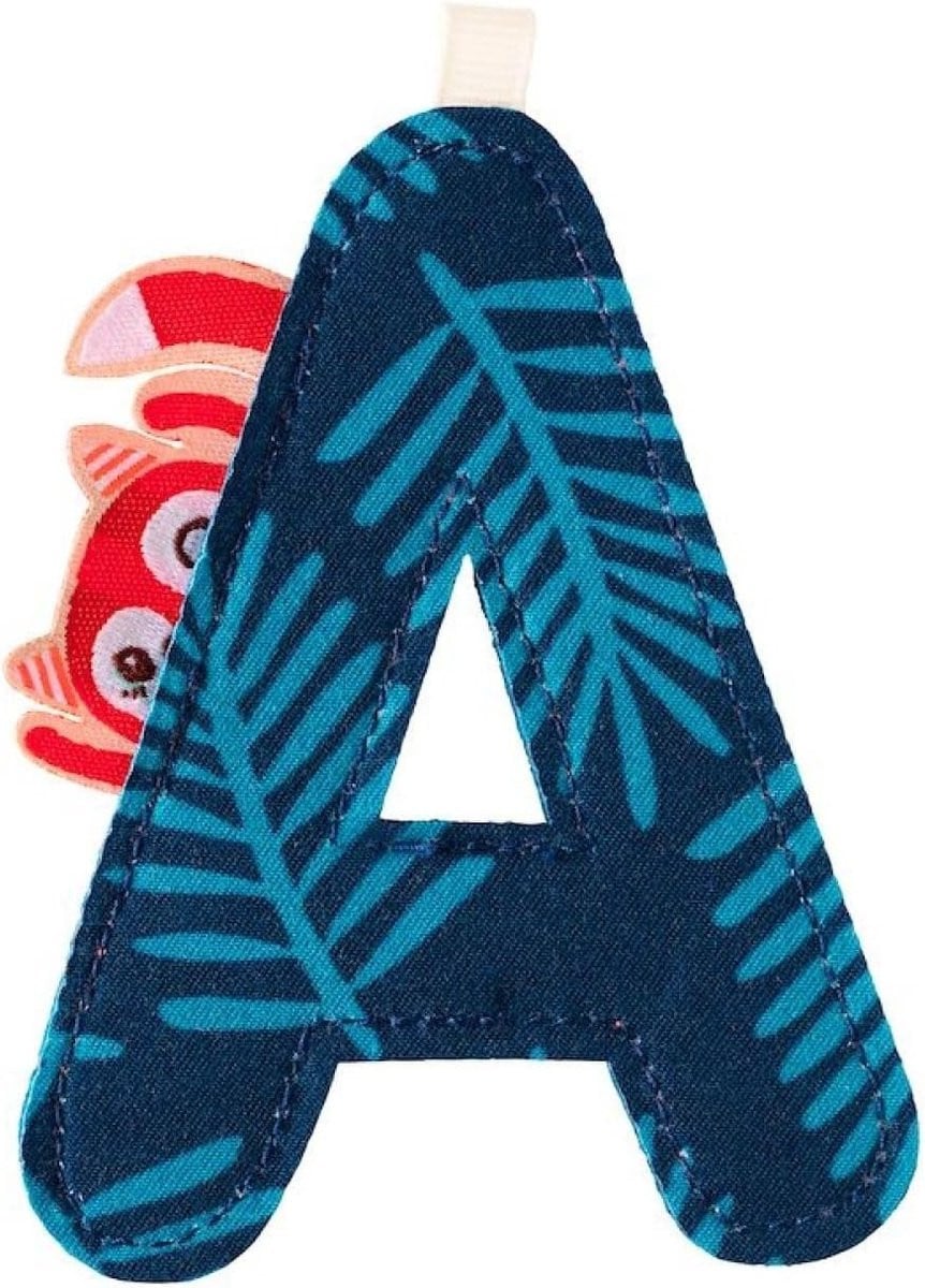 Decoratieve blauwe alfabet letters voor babykamer decoratie