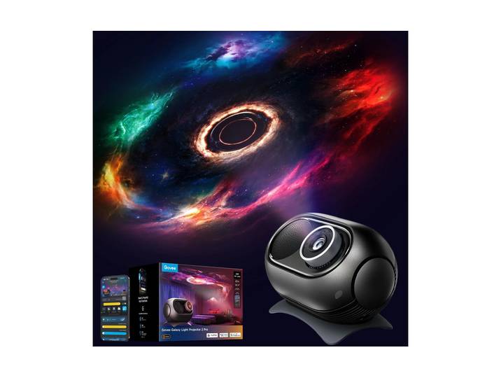 GOVEE LED Nachtlicht Galaxy Light Projector 2 pro , schwarz (bunt), 1, 1 Stk., Leuchten, LED Nachtlicht