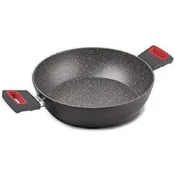 Ghidini Cipriano Viva' Pan Grau und Rot, Pfanne + Kochtopf, Rot, Grau