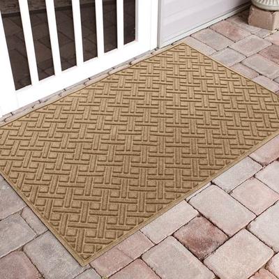 Bungalow Dba Matterly Lattice Extra Large Mat 70 x 45, 70 x 45, Khaki