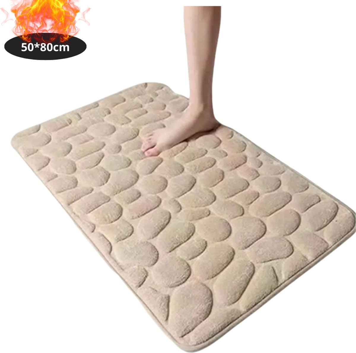 Livano Badmat Antislip Kameel 50 x 80 cm