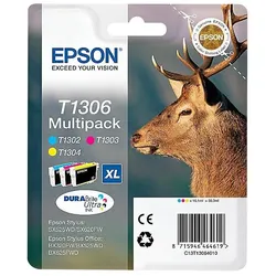 Epson, Druckerpatrone, T1306 DuraBrite Ultra (C, M, Y)