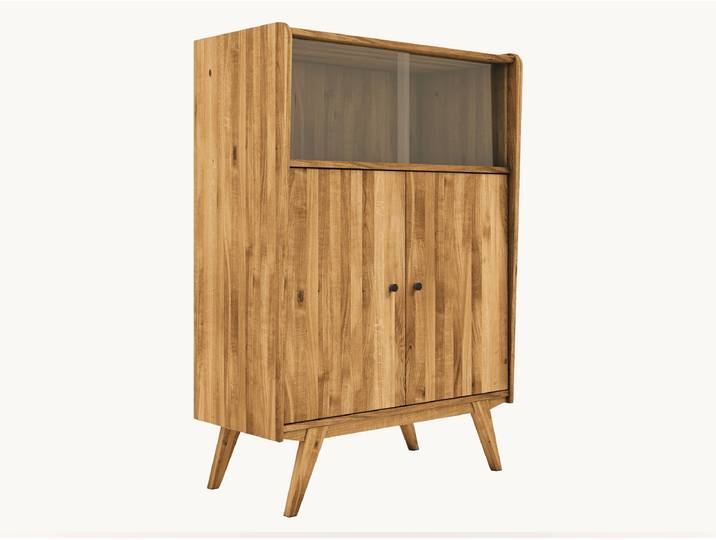 Highboard Lasala - Variante 01 - Kernbuche