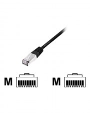 Digital Data Communications Patch-Kabel RJ-45 M M 5 m SFTP CAT 6 gepresst verseilt halogenfrei Schwarz (605594)