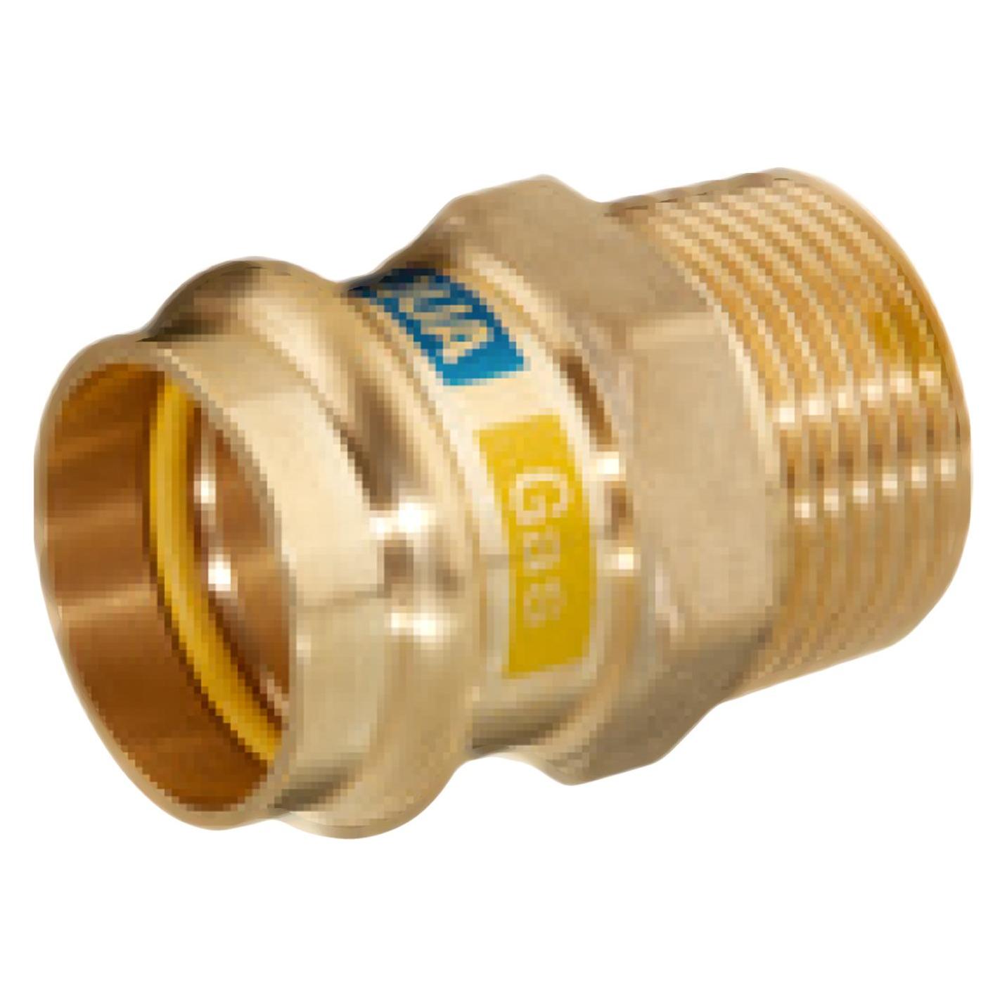 Magni HS Übergang Press Copper AQUAGAS V 22mmx1, AG, Messing (4505022100)