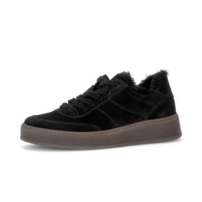 Sneaker GABOR "Sneaker low", Damen, Gr. 38,5, schwarz, Schuhe Sneaker