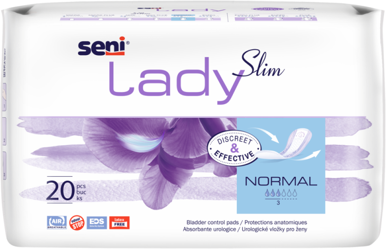 Seni Lady Slim Normal - 18 paquets de 20 protections