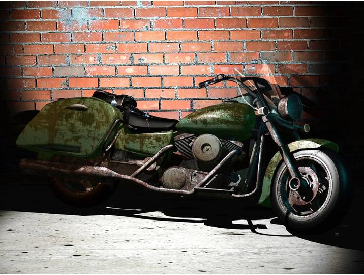 Fototapete PAPERMOON Motorrad , bunt, B:1,5m L:1,11m, Vlies, Tapeten, Fototapete