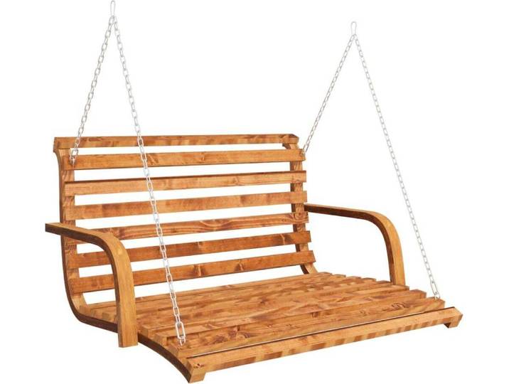 vidaXL Balançoire hollywoodienne en épicéa avec finition en teck 91x130x58 cm