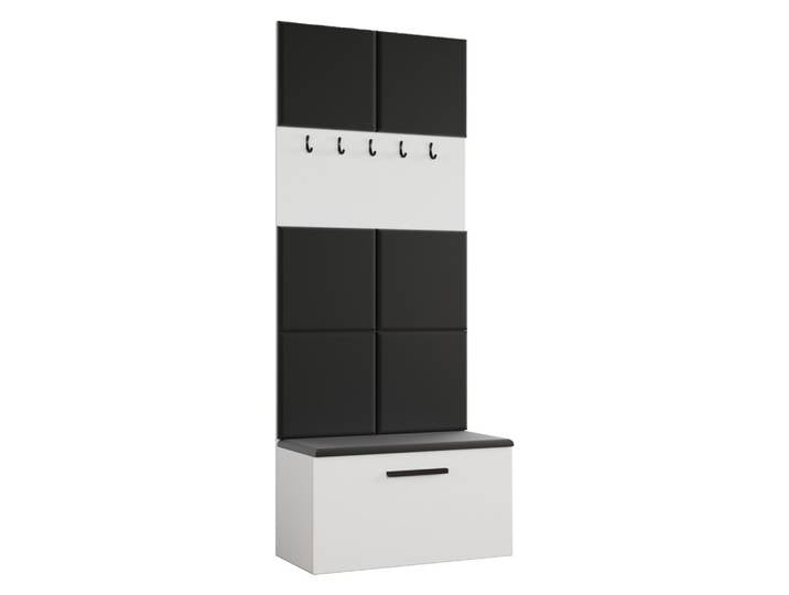 GARDEROBENSCHRANK MODULO 80,6/204/40 cm Modern Garderobe-Set Weiß