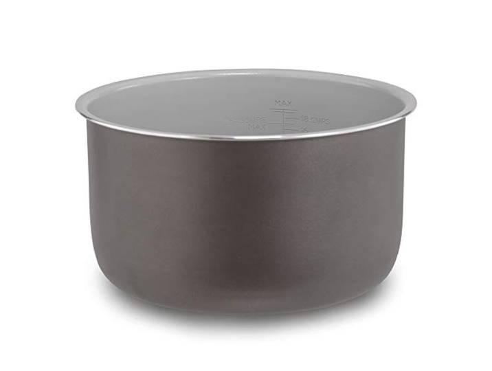 Ninja Foodi 102FY300 Keramikbeschichteter Antihaft-Topf, kompatibel mit allen Ninja Foodi 6,5 qt. Modellen, spülmaschinenfest, Grau
