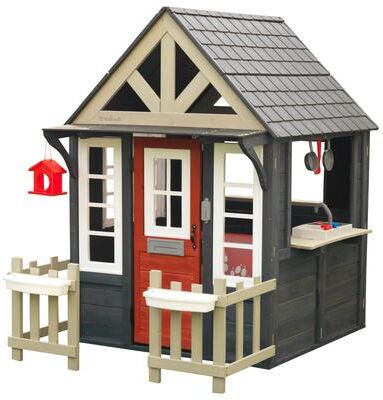 KidKraft Riverscape Wooden Outdoor Playhouse - Navy