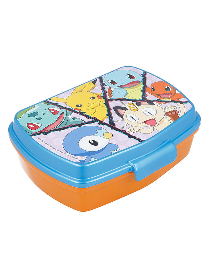Stor Lunchbox "Pokémon" in Hellblau/ Orange - onesize