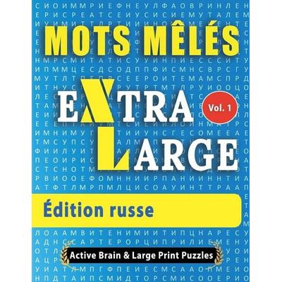 Mots Mélés - Édition russe, Taschenbuch von Active Minds & Large Prints, Linguas Classics