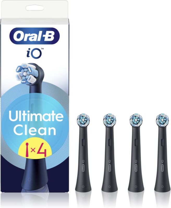 Oral-B iO Ultimate Clean têtes de remplacement pour brosse à dents Black 4 pcs