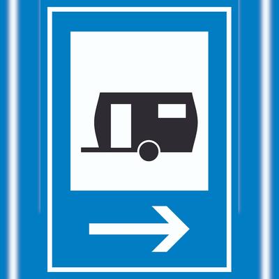 HB-Druck Wohnwagen rechts Schild A2 (420x594mm)