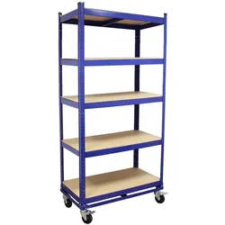 Etagenwagen 195x90x45 cm  750kg 5 Ebenen Transportwagen Magazinwagen Kommissionierregal
