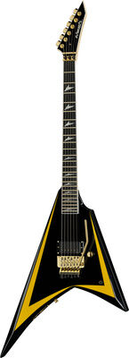 ESP Edwards E-ARROWHEAD Noir avec bandes jaunes