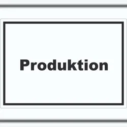HB-Druck Produktion Aufkleber mit Text Herstellung Fertigung waagerecht A1 (594x841mm)