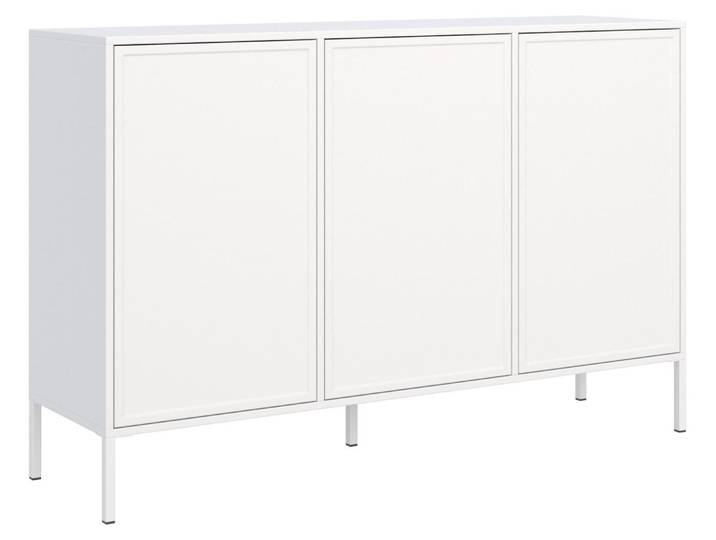Selsey Velveto – Buffet 3 portes\, blanc\, 150 cm