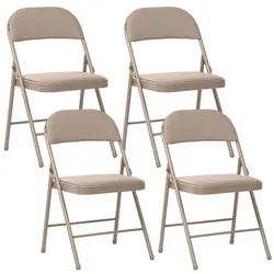 KLAPPSTUHL 4er-Set Metall Beige Shasta