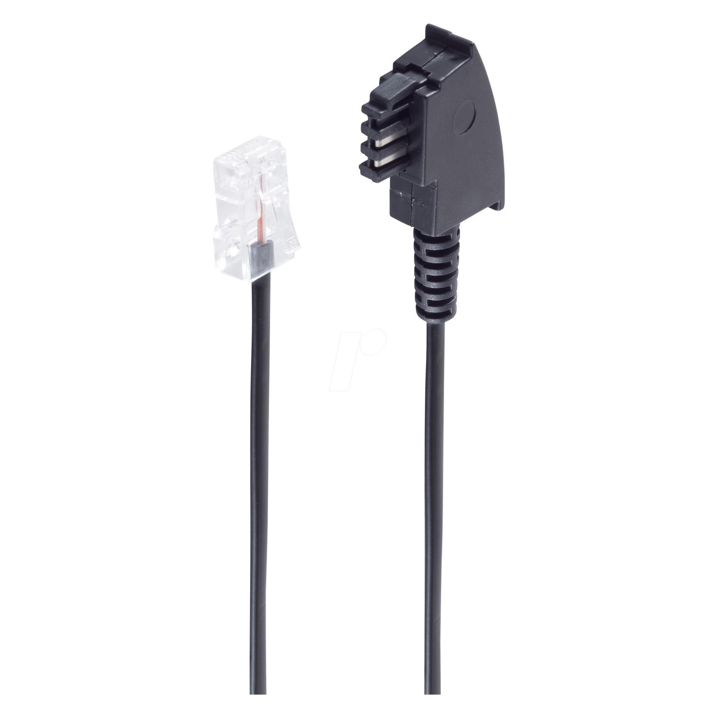 Shiverpeaks BS70002-3 Telefonkabel 3 m Schwarz (BS70002-3)