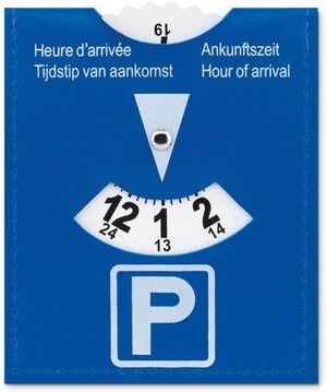 Carte personnalisable de stationnement PVC PVC bleu