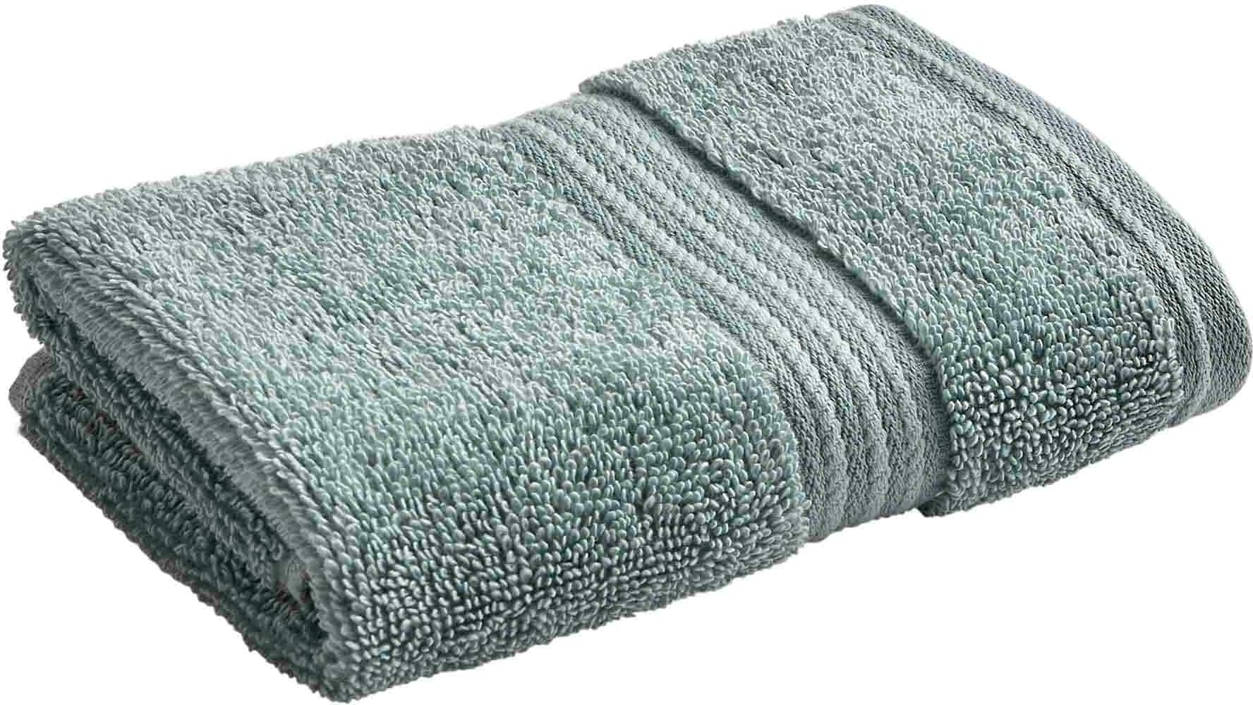Waschlappen CHRISTY "SUPREME", blau (mineral blau), B:33cm L:33cm, Walkfrottier, Waschlappen, Premium-Waschlappen in Luxusqualität, 650g/m², 33x33cm, 6er Set