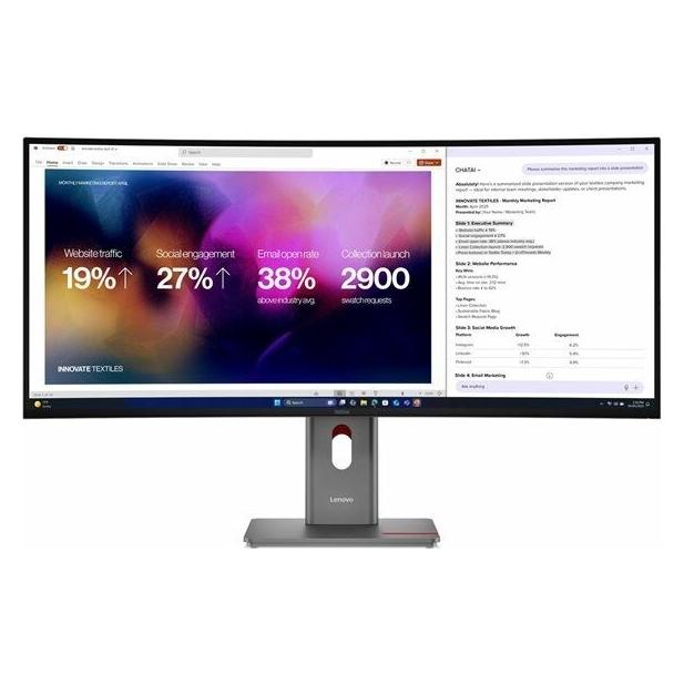 Lenovo ThinkVision P40WD-40 (5120 x 2160 Pixel, 39.70") (64B4GAT1EU)