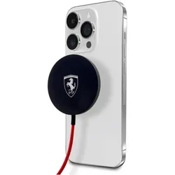 Ferrari MagSafe Shield Logo - 15W Induktions- Ladegerät MagSafe (schwarz)