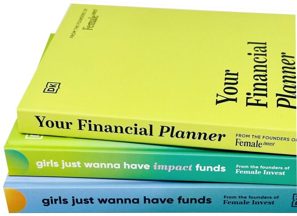 Various Publishers Girls Just Wanna Have Funds 3 Books Set - Camilla Falkenberg / Female Invest - Feminist Investing Guides & Financial Planner - Mixed Format