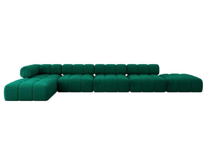 Ecksofa Kerru-L3 Dunkelgrün - Monolith 37