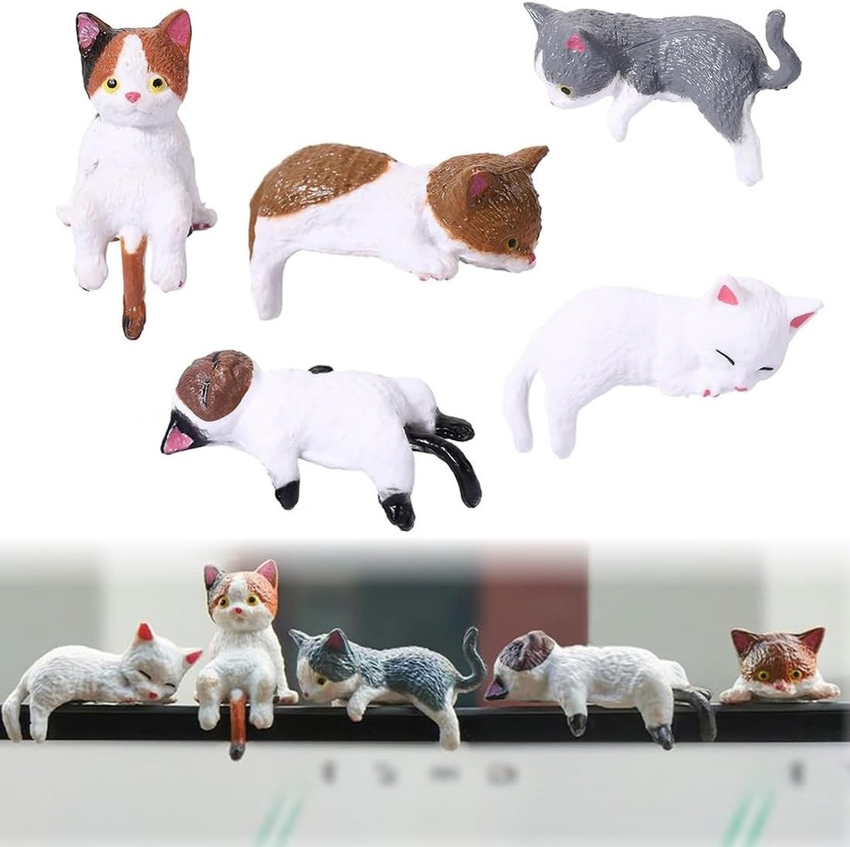 Schattige Miniatuur Resina Figuren voor Decoratie op je Auto, Computer of Bureau