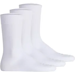 Hudson Unisex Socken, 3er Pack - Easy, Komfortbund, Basic Socken, einfarbig Weiß / 35-38