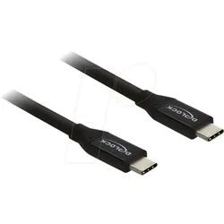 DELOCK 81708 - Sync- & Ladekabel, USB-C > USB-C, 20 Gbps, 60 W, 3 m