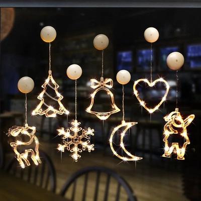 Inspire Select LED Christmas Window Sucker Lights Battery Powered Hanging Holiday Decor Lamp love