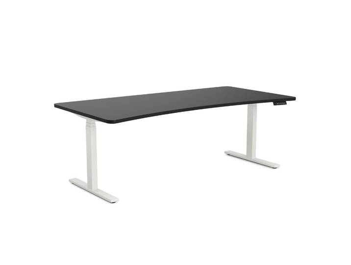 Stehpult elektrisch PREMIUM schwarz/weiss 200 x 92 cm