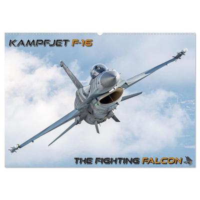 Kampfjet F-16 The Fighting Falcon (Wandkalender 2027 DIN A2 quer), CALVENDO Monatskalender